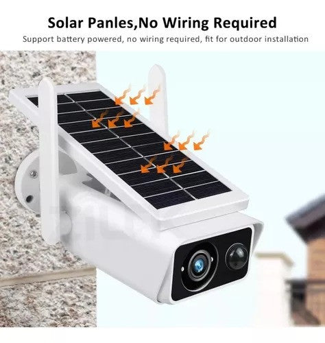 CAMARA PARA EXTERIORES CON PANEL SOLAR